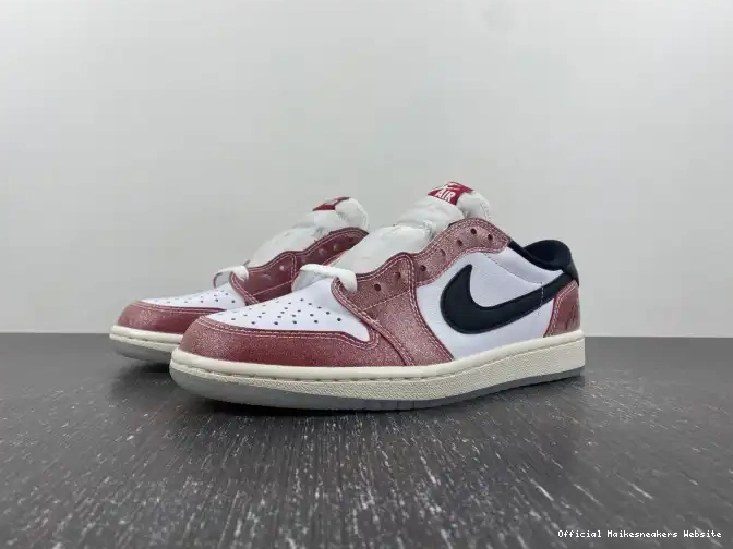 Official Maikesneakers JORDAN 'RED ROOM LOW FN0432-017 1 TROPHY X OG AIR BLACK' 0408